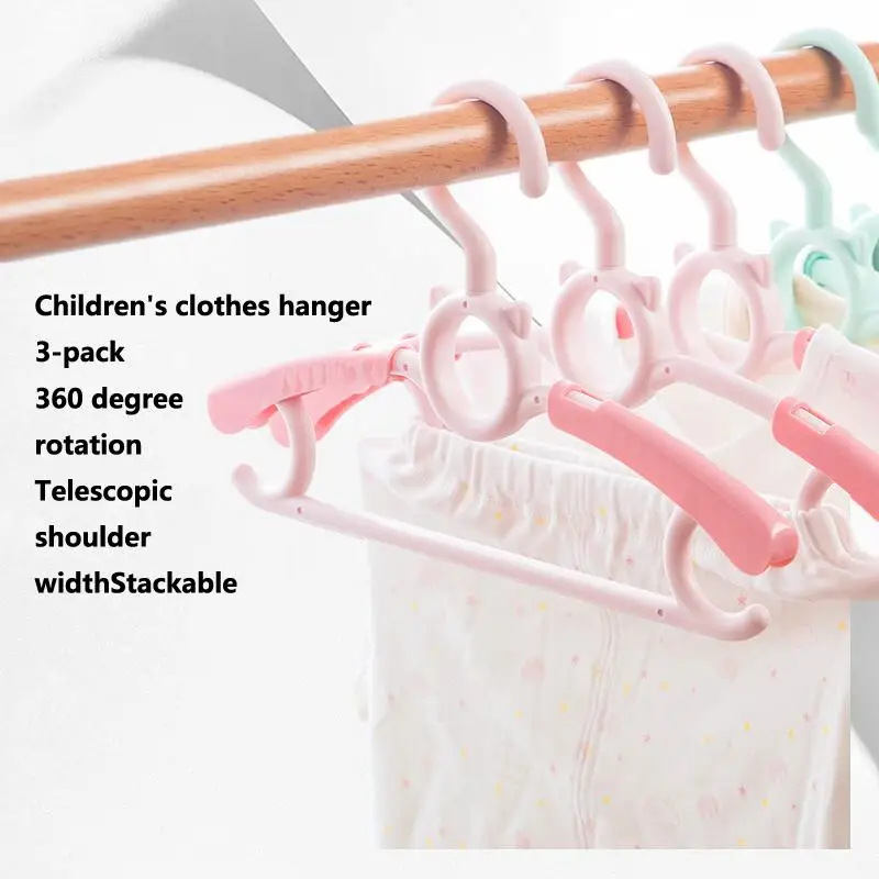 

Pink 3 Pcs Clothes Rack - The Ultimate Traceless and Non Slip Solution for Organizing Your Wardrobe