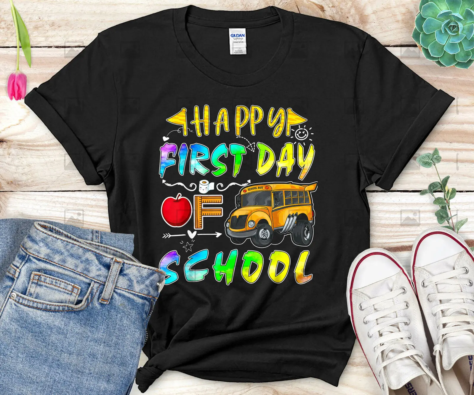 New Funny Happy First Day Of School Tee Pre-K Teachers Teaching T-Shirt Cotton T Shirt Tee Shirts Custom Aldult Teen Unisex
New Funny Happy First Day Of School Tee Pre-K Teachers Teaching T-Shirt Cotton T Shirt Tee Shirts Custom Aldult Teen Unisex