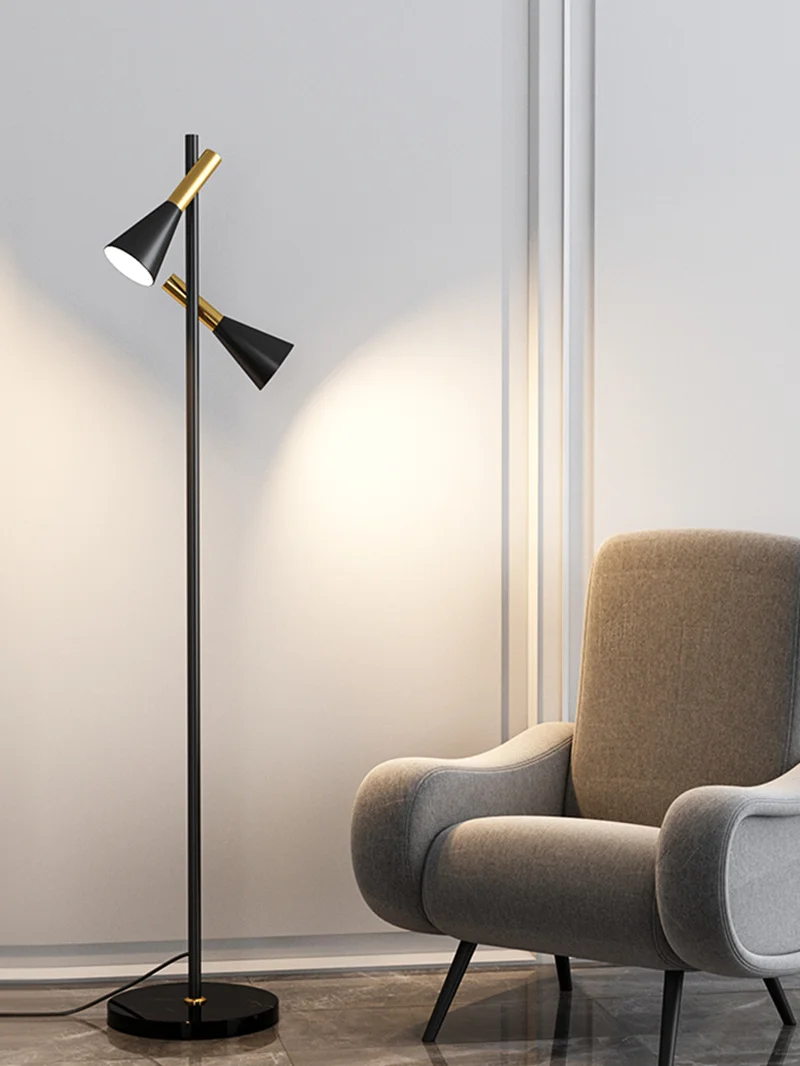 Nordic Luxury Living Room Modern Minimalist Sofa Vertical Bedside Two Lights E27 Black Gold Hotel Apartment Floor Lamp
Nordic Luxury Living Room Modern Minimalist Sofa Vertical Bedside Two Lights E27 Black Gold Hotel Apartment Floor Lamp