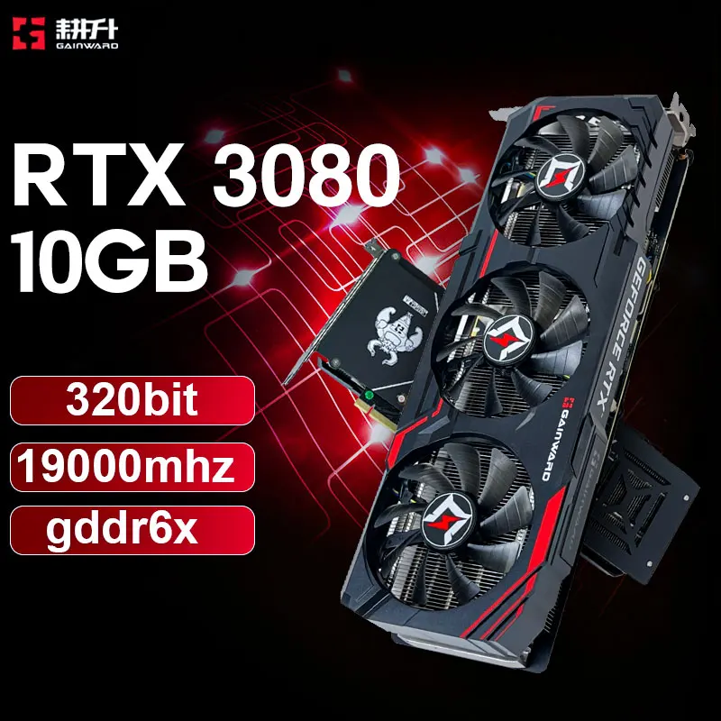 Игровая видеокарта GAINWARD RTX 3080, 10 ГБ, GDDR6X, 19000 бит, МГц, Nvidia vidoe, видеокарта для настольного компьютера
Игровая видеокарта GAINWARD RTX 3080, 10 ГБ, GDDR6X, 19000 бит, МГц, Nvidia vidoe, видеокарта для настольного компьютера