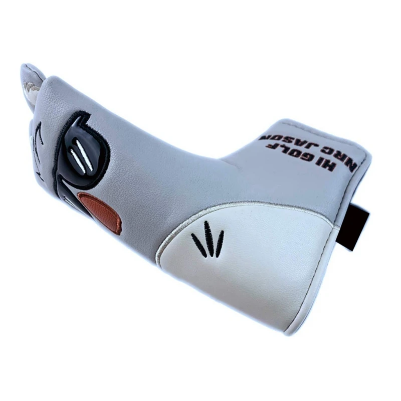 Golf Koala Putter Cover One Word Waterproof Pu Thickened Plush Club Cap Cover Magnetic Suction Magnetic Buckle L Type 
Golf Koala Putter Cover One Word Waterproof Pu Thickened Plush Club Cap Cover Magnetic Suction Magnetic Buckle L Type