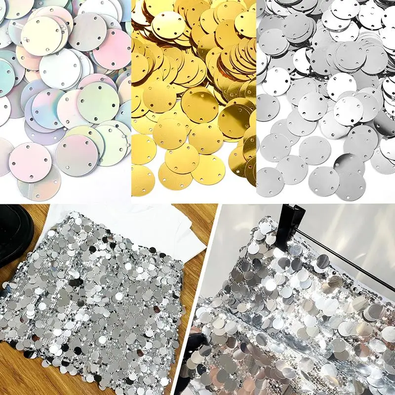 4 Holes Silver Sequins Crafts Flat Large Round Sequin Garment Handbag Accessories DIY Gold Black Flakes 50g 20/25/35mm
4 Holes Silver Sequins Crafts Flat Large Round Sequin Garment Handbag Accessories DIY Gold Black Flakes 50g 20/25/35mm
