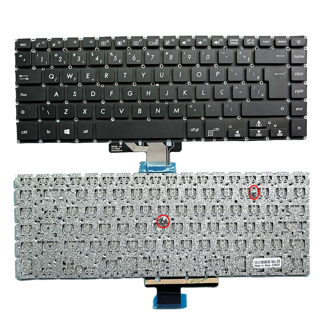 Новая Бразильская испанская клавиатура для Asus VivoBook S510 X510 X510U X510UA X510QA S15 S510U S5100UQ UK505B U5100UQ F510U A510U SP BR
Новая Бразильская испанская клавиатура для Asus VivoBook S510 X510 X510U X510UA X510QA S15 S510U S5100UQ UK505B U5100UQ F510U A510U SP BR