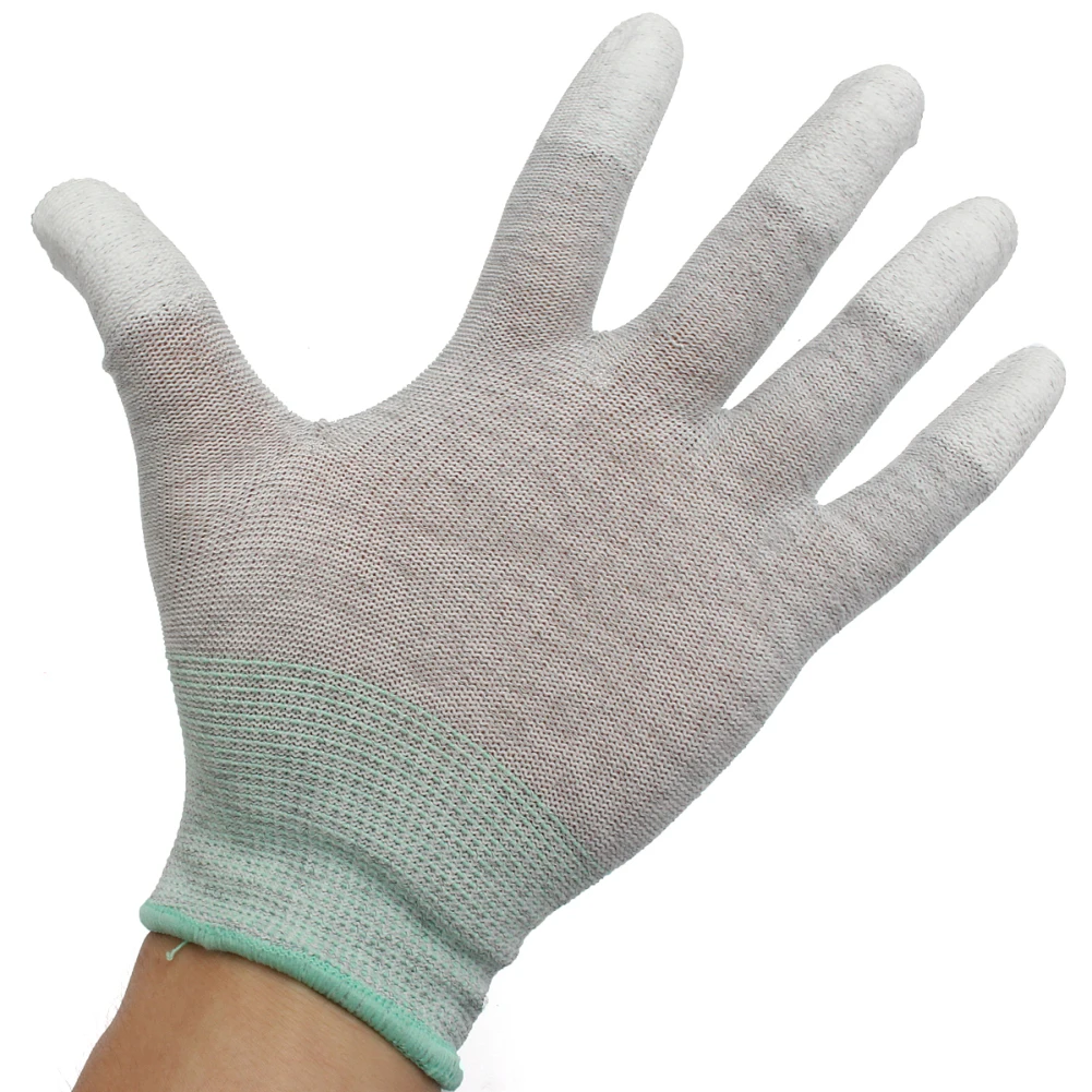 1 Pair Of Anti-Static Gloves Carbon Fiber Anti-Static Finger Dip Gel Guard Hand Elastic Strong Work Practical Industrial Gloves
1 Pair Of Anti-Static Gloves Carbon Fiber Anti-Static Finger Dip Gel Guard Hand Elastic Strong Work Practical Industrial Gloves