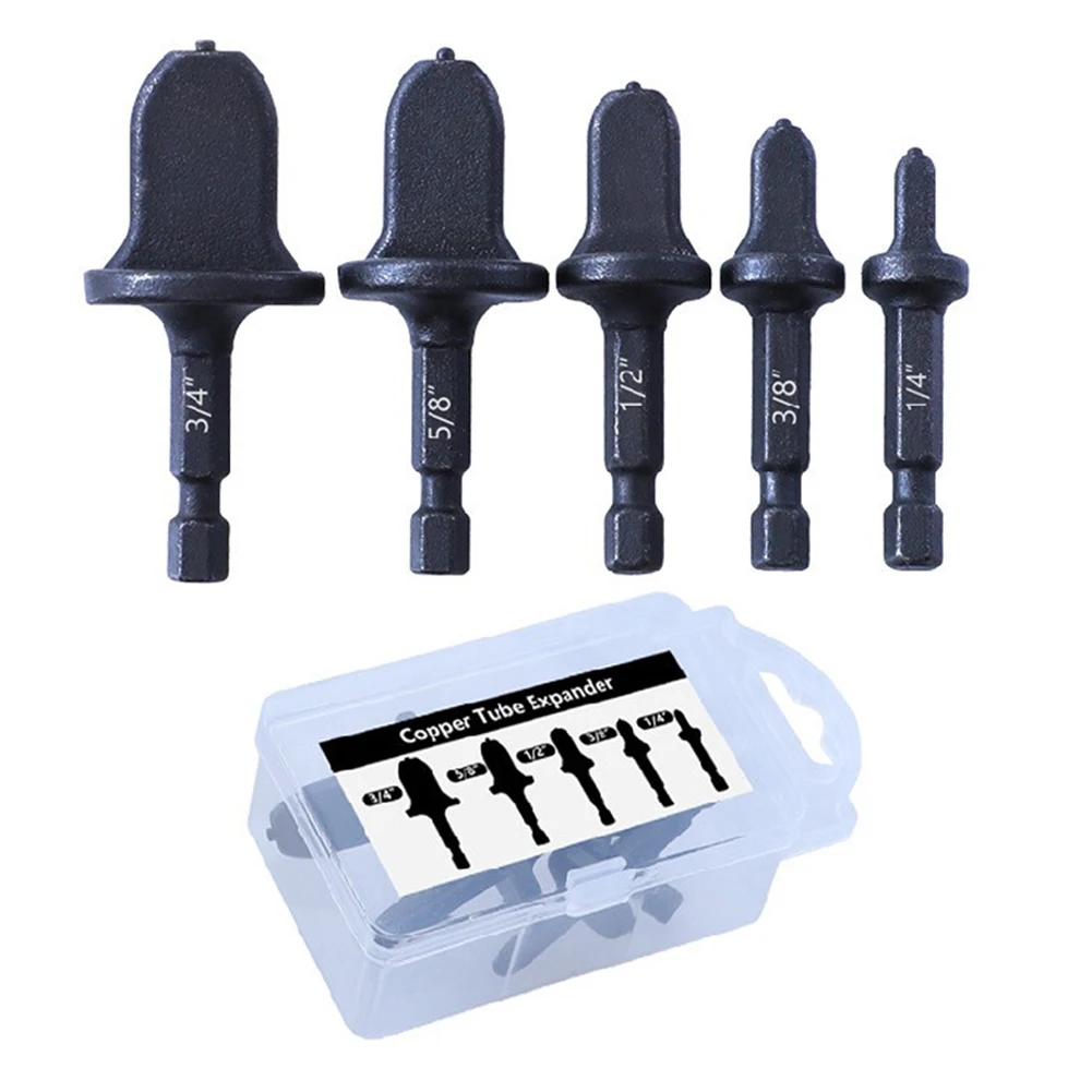 5pcs Multifunction Anti Rust Repairing Set Pressing Drill Bit Expander Portable Reusable Handheld Copper Pipe Flaring Tool
5pcs Multifunction Anti Rust Repairing Set Pressing Drill Bit Expander Portable Reusable Handheld Copper Pipe Flaring Tool