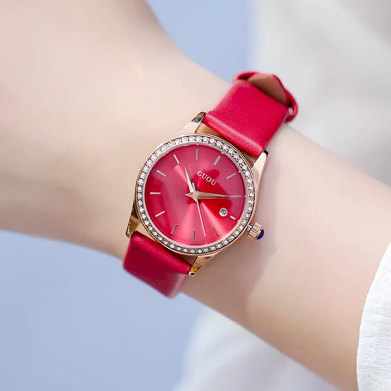 Retro Round Quartz Rhinestone Dial Casual Wrist Watches Leather Strap Fashionable Clock Waterproof Wristwatch for Women
Retro Round Quartz Rhinestone Dial Casual Wrist Watches Leather Strap Fashionable Clock Waterproof Wristwatch for Women