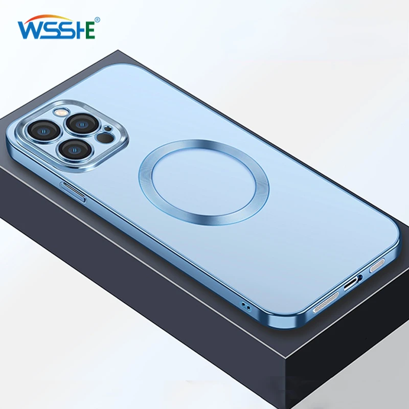 For Magsafe Magnetic Wireless Charging Case For iPhone 14 Plus 13 12 11 Pro Max Luxury Transparent Silicone Lens Protector Cover
For Magsafe Magnetic Wireless Charging Case For iPhone 14 Plus 13 12 11 Pro Max Luxury Transparent Silicone Lens Protector Cover