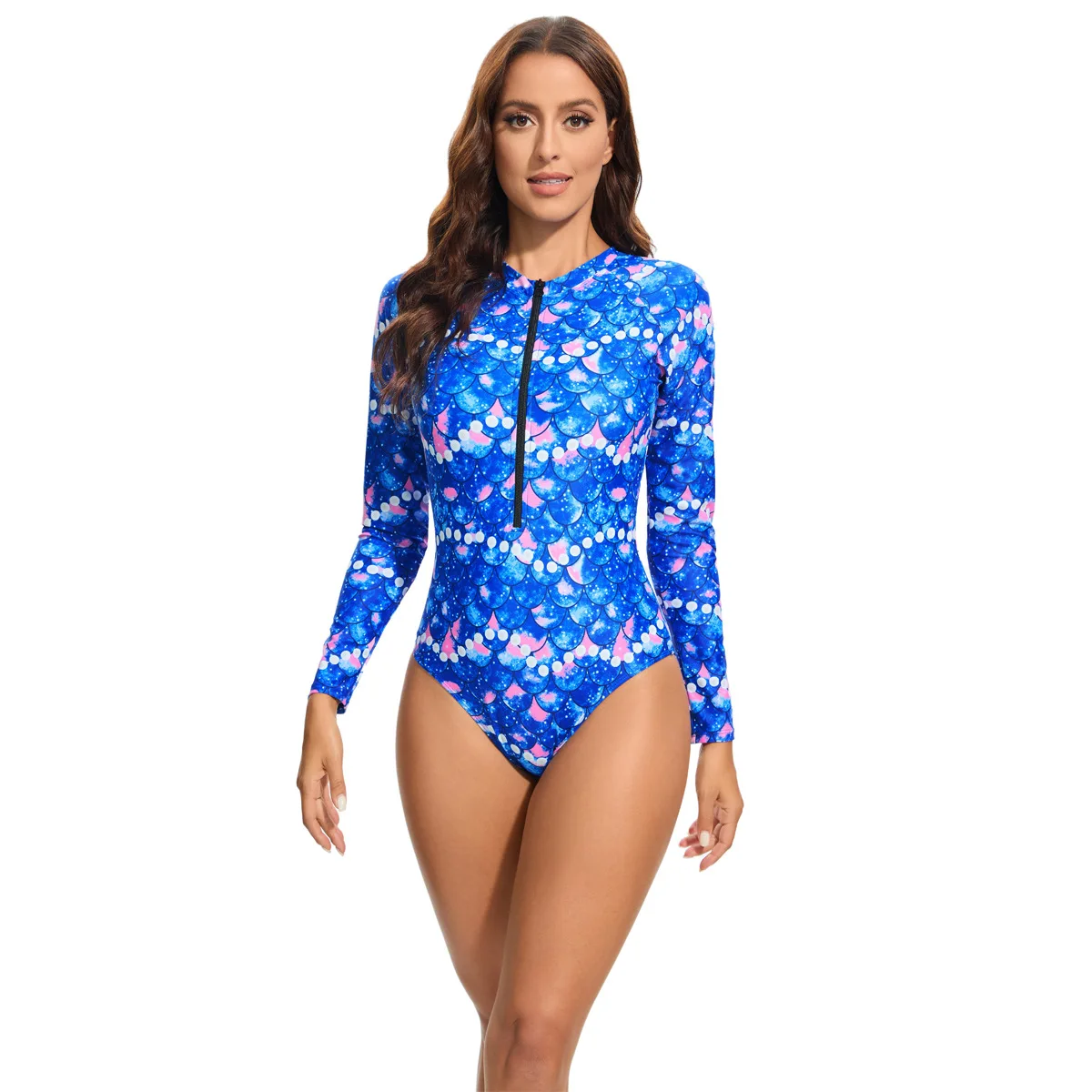 Long Sleeve One Piece Swimsuit for Woman 2024 New Floral Print Rash Guards Swimwear Female Surf Bathing Suit Beach Wear
Long Sleeve One Piece Swimsuit for Woman 2024 New Floral Print Rash Guards Swimwear Female Surf Bathing Suit Beach Wear