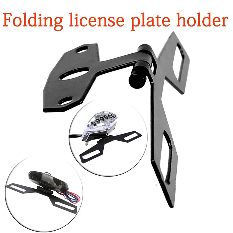 Motorcycle License Plate Bracket Taillight Fixed Folding Number Plate Frame Holder Light Mount Universal Motorbike Parts
Motorcycle License Plate Bracket Taillight Fixed Folding Number Plate Frame Holder Light Mount Universal Motorbike Parts