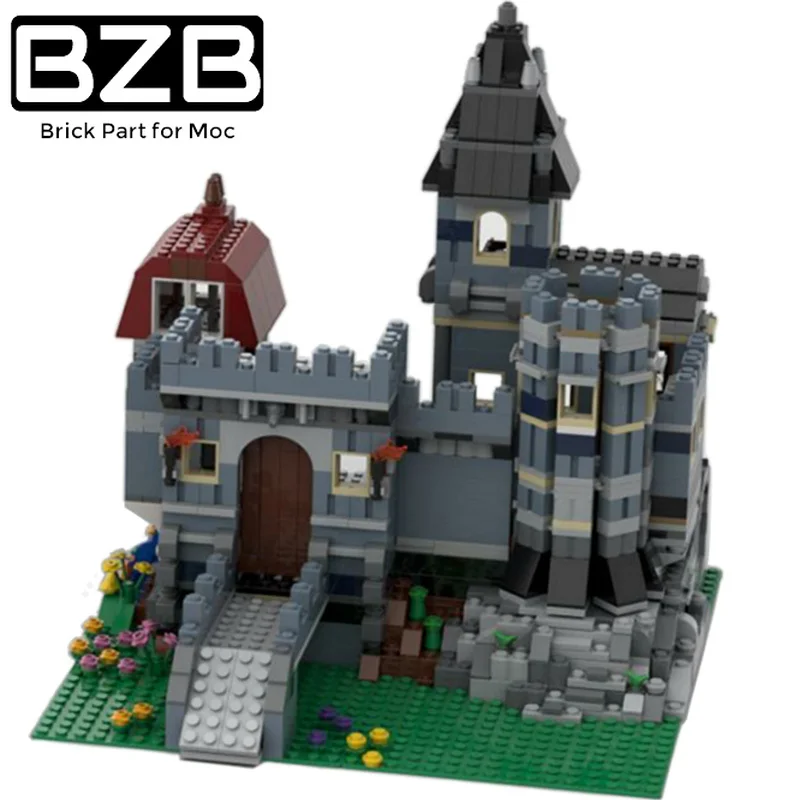 

MOC-37994 Build of 10218 Building Blocks Kit Blue Castle Alternate DIY Architecture Construction Brick Model Kids Brain Toy Gift