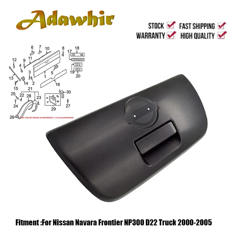 Ручка задней двери для Nissan Navara Frontier NP300 D22 2000-2005 90606-VK00A 90606-VK00A
Ручка задней двери для Nissan Navara Frontier NP300 D22 2000-2005 90606-VK00A 90606-VK00A