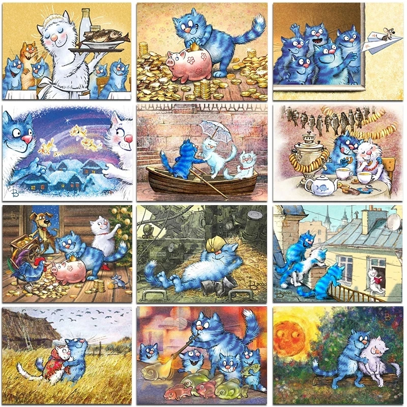 Full Round/square Diamond Painting Kit Animals Blue Cat 5D Diy Embroidery Cross Stitch Diamond Mosaic Home Decoration Art Crafts
Full Round/square Diamond Painting Kit Animals Blue Cat 5D Diy Embroidery Cross Stitch Diamond Mosaic Home Decoration Art Crafts