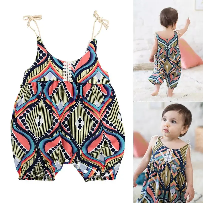 Summer Newborn Baby Girls Sleeveless Floral Stripe Boho Haren Loose Romper Pants Floral Clothing Baby Girl Clothing 0-24M
Summer Newborn Baby Girls Sleeveless Floral Stripe Boho Haren Loose Romper Pants Floral Clothing Baby Girl Clothing 0-24M