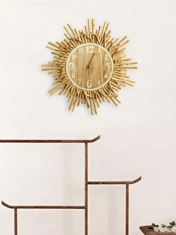 Handmade solid wood mute wall hanging round clock wall clock living room home clock restaurant simple new Chinese style homestay
Handmade solid wood mute wall hanging round clock wall clock living room home clock restaurant simple new Chinese style homestay