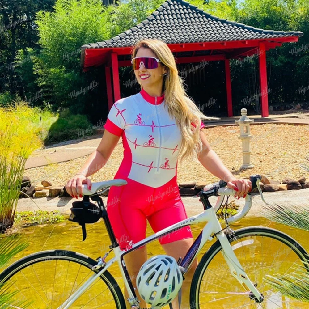 Feminino Macaquinho Triathlon Women's Short Sleeve Track Suit Mountain Bike Cycling Suit Leotard Jumpsuit Cycling Suit Ciclismo
Feminino Macaquinho Triathlon Women's Short Sleeve Track Suit Mountain Bike Cycling Suit Leotard Jumpsuit Cycling Suit Ciclismo