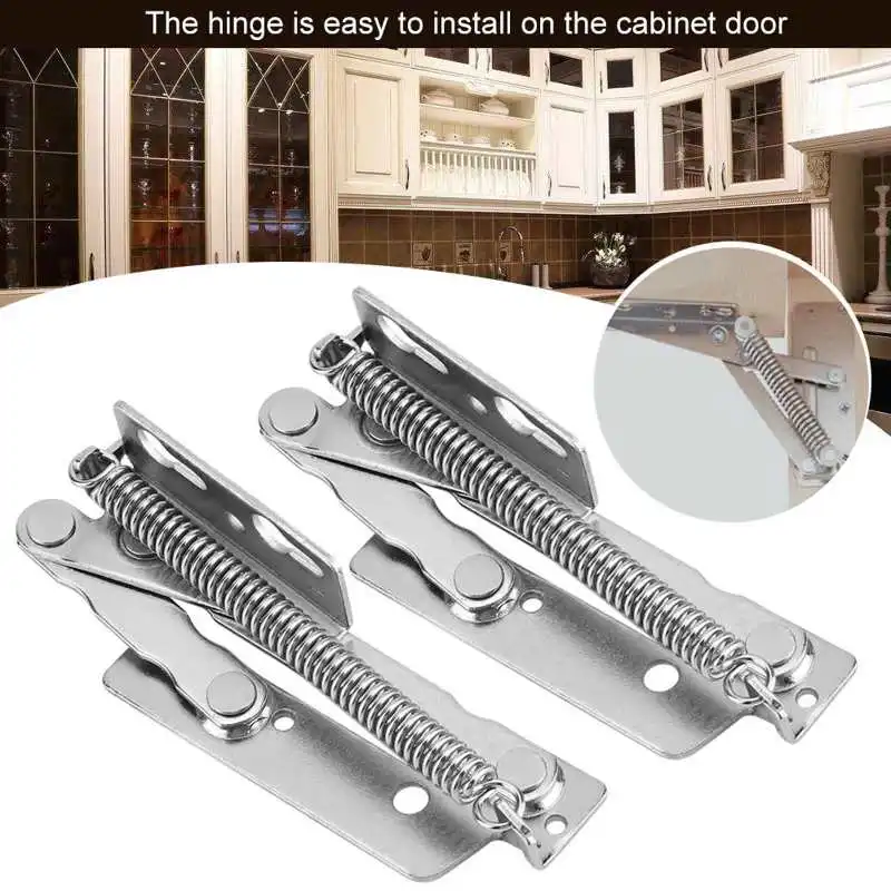 2Pcs Steel Spring Door Hinges Durable Lift up Hinge for Cabinet Cupboard Closet Wardrobe Fittings Furniture Hardware Accessories
2Pcs Steel Spring Door Hinges Durable Lift up Hinge for Cabinet Cupboard Closet Wardrobe Fittings Furniture Hardware Accessories