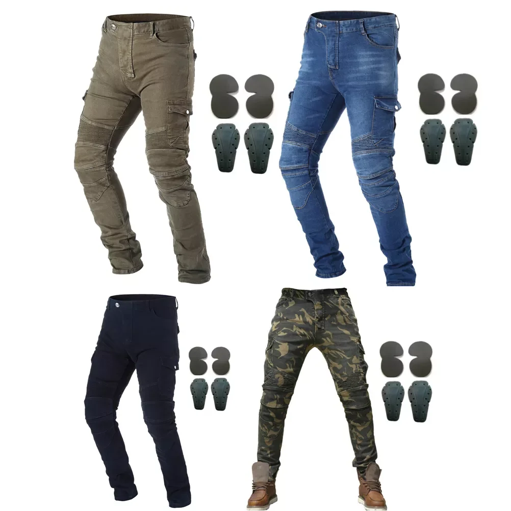 Motorcycle Riding Jeans With 4 X Armor Knee Hip Pads Motocross Racing Pants Motorbike Cycling Trousers Armor Protective Pants
Motorcycle Riding Jeans With 4 X Armor Knee Hip Pads Motocross Racing Pants Motorbike Cycling Trousers Armor Protective Pants