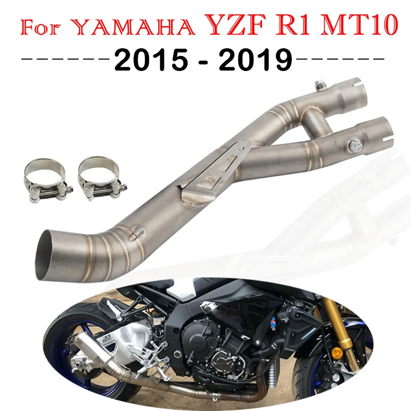 YZF R1 For YAMAHA R1 Yzf-R1 2015-2019 60mm Slip-On Yoshimura Motorcycle Muffler Exhaust Cut-catalyst Middle Link Pipe Escape
YZF R1 For YAMAHA R1 Yzf-R1 2015-2019 60mm Slip-On Yoshimura Motorcycle Muffler Exhaust Cut-catalyst Middle Link Pipe Escape