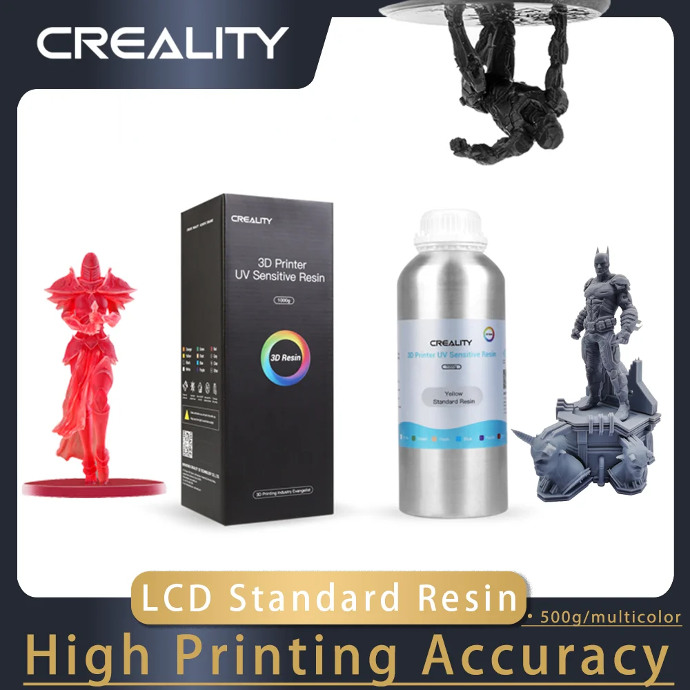 CREALITY 3D LCD Standard Resin 500g High Printing Accuracy UV-Curing Resin 405nm Standard Photopolymer Resin for LCD Printer
CREALITY 3D LCD Standard Resin 500g High Printing Accuracy UV-Curing Resin 405nm Standard Photopolymer Resin for LCD Printer