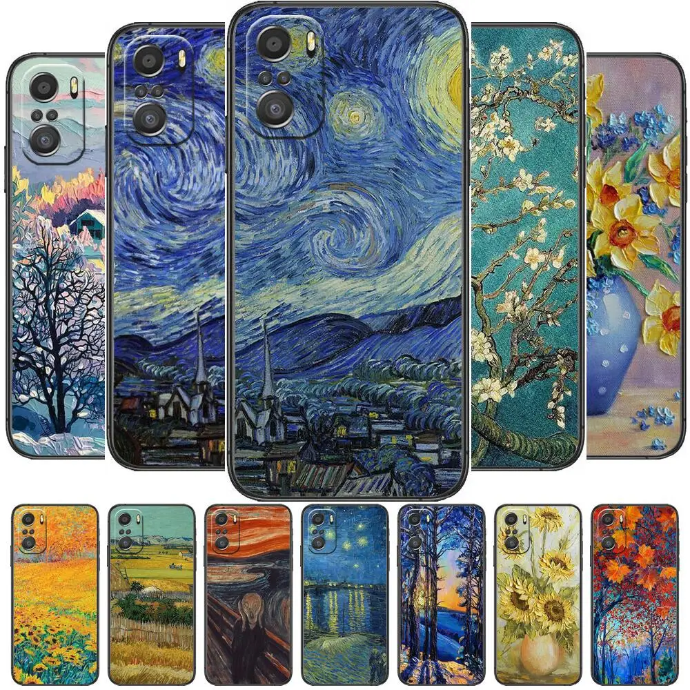 Van Gogh oil painting For Xiaomi Redmi Note 10S 10 9T 9S 9 8T 8 7S 7 6 5A 5 Pro Max Soft Black Phone Case
Van Gogh oil painting For Xiaomi Redmi Note 10S 10 9T 9S 9 8T 8 7S 7 6 5A 5 Pro Max Soft Black Phone Case