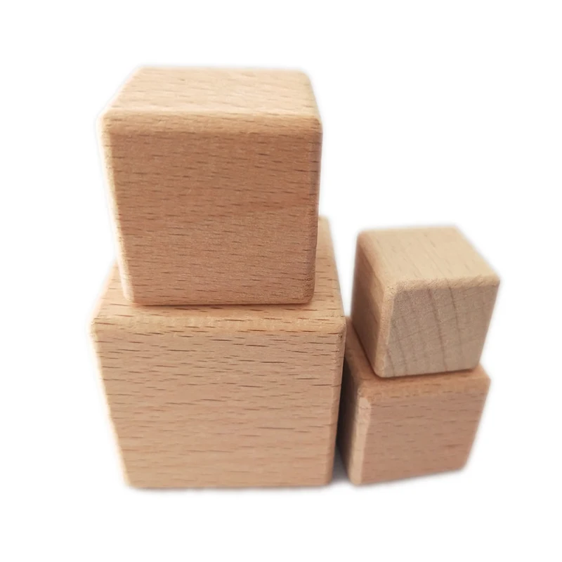 

6pcs 30mm Small Wooden Cubes, Natural Unfinished Wood Blocks, Blank Square Wood Cubes for Crafts, DIY Projects