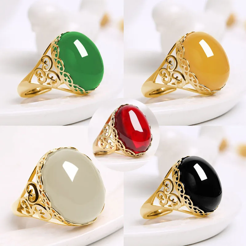 Ethnic Style Emerald Imitation Green Chalcedony Ring Temperament Ladies Ring Opening Imitation Agate Color Treasure Ladies Ring
Ethnic Style Emerald Imitation Green Chalcedony Ring Temperament Ladies Ring Opening Imitation Agate Color Treasure Ladies Ring