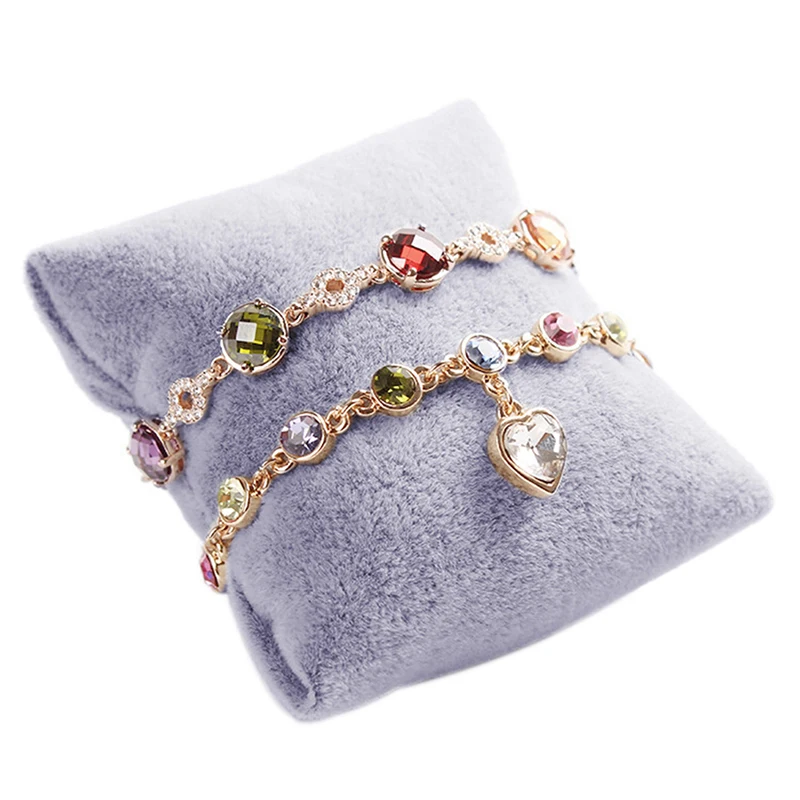 Jewelry Pillow Stand Velvet Holder Organizer Bracelet Bangles Organizer Jewelry Display Stand Props
Jewelry Pillow Stand Velvet Holder Organizer Bracelet Bangles Organizer Jewelry Display Stand Props