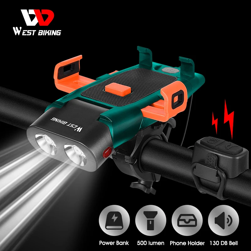 WEST BIKING Bike Light Front Lamp 3000mAh Bicycle USB Rechargeable Bike Headlight MTB Road Bike Flashlight Cycling Equipment
WEST BIKING Bike Light Front Lamp 3000mAh Bicycle USB Rechargeable Bike Headlight MTB Road Bike Flashlight Cycling Equipment
