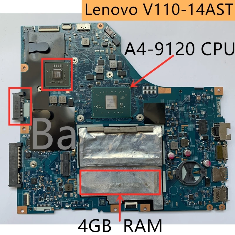 For Lenovo V110-14AST notebook computer motherboard A4-9120 CPU 4GB RAM independent motherboard 15283-2 AMD completed the test
For Lenovo V110-14AST notebook computer motherboard A4-9120 CPU 4GB RAM independent motherboard 15283-2 AMD completed the test