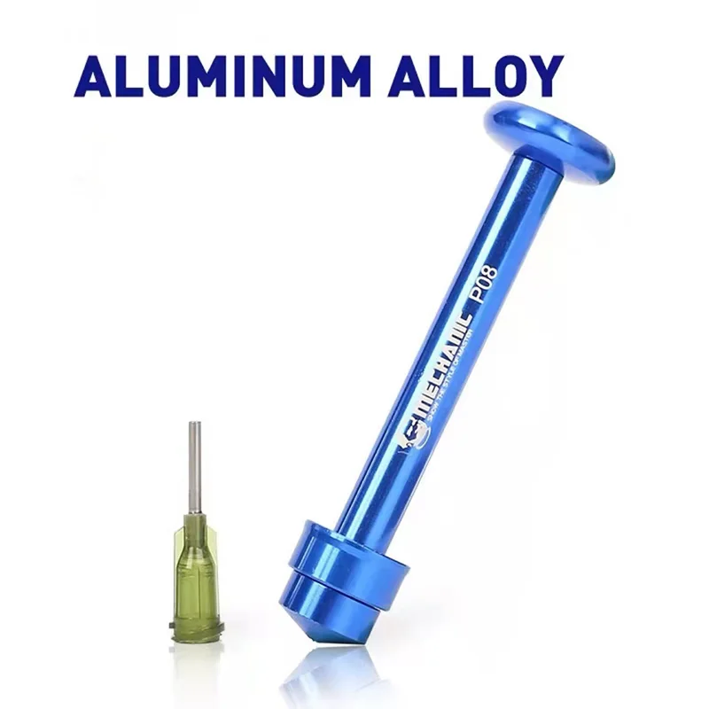 

MECHANIC P08 Aluminum Alloy Tube Piston Solder Paste Flux Booster Manual Syringe Plunger Dispenser Propulsion Tool Phone Repair