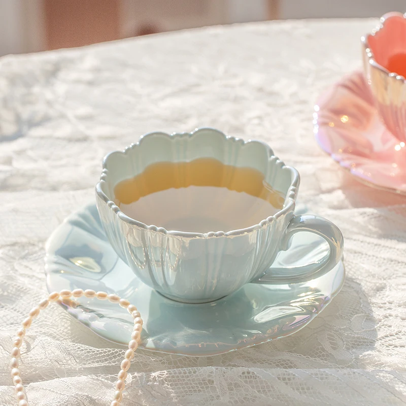 Petal Ceramic Cup Coffee Cup and Saucer Afternoon Tea Cups Milk Mug Coffee Mug Milk Tea Cups Tea Mugs Teacup Drinkware
Petal Ceramic Cup Coffee Cup and Saucer Afternoon Tea Cups Milk Mug Coffee Mug Milk Tea Cups Tea Mugs Teacup Drinkware