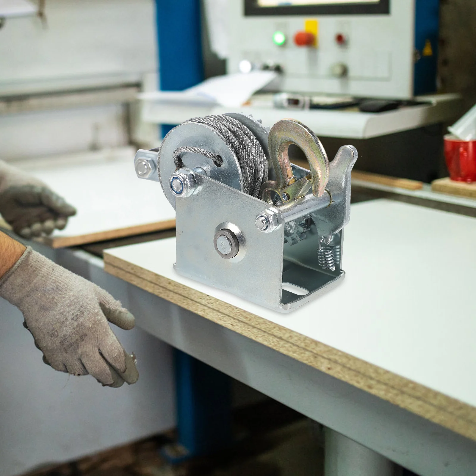 500 Lb Winch Mini Ratchet Hand Marine Crank Manual Towing Wire Rope Boat Trailer 
500 Lb Winch Mini Ratchet Hand Marine Crank Manual Towing Wire Rope Boat Trailer