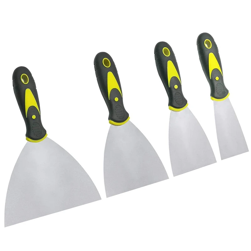 

Putty Knife Set, 4 PCS (2,3,4,6 Inch) Spackle Putty Knives, Metal Scrapers, Putty Scrapers For Drywall, Putty, Decals