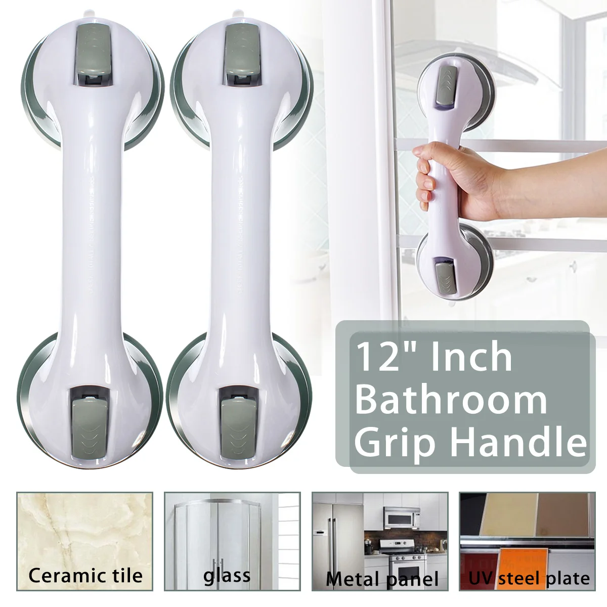 Shower Handle Safety Helping Handle Anti Slip Support Toilet Bathroom Safe Grab Bar Handle Vacuum Sucker Suction Cup Handrail
Shower Handle Safety Helping Handle Anti Slip Support Toilet Bathroom Safe Grab Bar Handle Vacuum Sucker Suction Cup Handrail