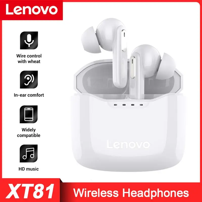 Беспроводные наушники Lenovo XT81, Hi-Fi стереонаушники, сенсорные спортивные наушники, Bluetooth-совместимая гарнитура 5,1 с зарядным устройством
Беспроводные наушники Lenovo XT81, Hi-Fi стереонаушники, сенсорные спортивные наушники, Bluetooth-совместимая гарнитура 5,1 с зарядным устройством