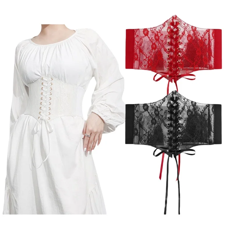 Women Casual Waist Trainer Belt Extra Wide Solid Color Floral Lace Cummerbunds Bandage Tight Corset Slimming Body Shaper
Women Casual Waist Trainer Belt Extra Wide Solid Color Floral Lace Cummerbunds Bandage Tight Corset Slimming Body Shaper