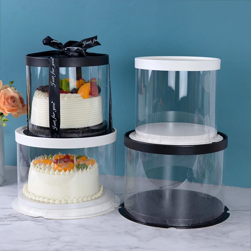 4/6inch Clear Birthday Cake Box White Black Transparent Round Gift Rose Bear Packaging Case Box Wedding Festival Party Supplies
4/6inch Clear Birthday Cake Box White Black Transparent Round Gift Rose Bear Packaging Case Box Wedding Festival Party Supplies