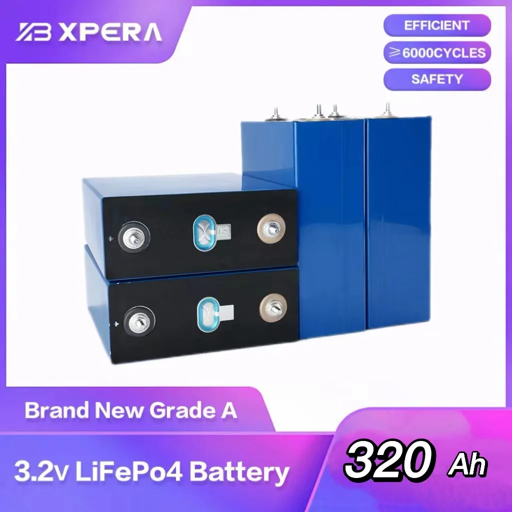 4-32PCS 3.2V lifepo4 320Ah battery diy Deep Cycle rechargeable battery for Electric Touring car RV Solar cell EU Tax exemption
4-32PCS 3.2V lifepo4 320Ah battery diy Deep Cycle rechargeable battery for Electric Touring car RV Solar cell EU Tax exemption