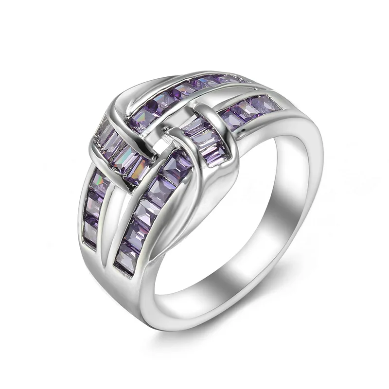 2022 New Fashion Delicate Purple Square Zircon Ring for Women Romantic Bridal Wedding Rings Engagement Party Jewelry Gifts
2022 New Fashion Delicate Purple Square Zircon Ring for Women Romantic Bridal Wedding Rings Engagement Party Jewelry Gifts