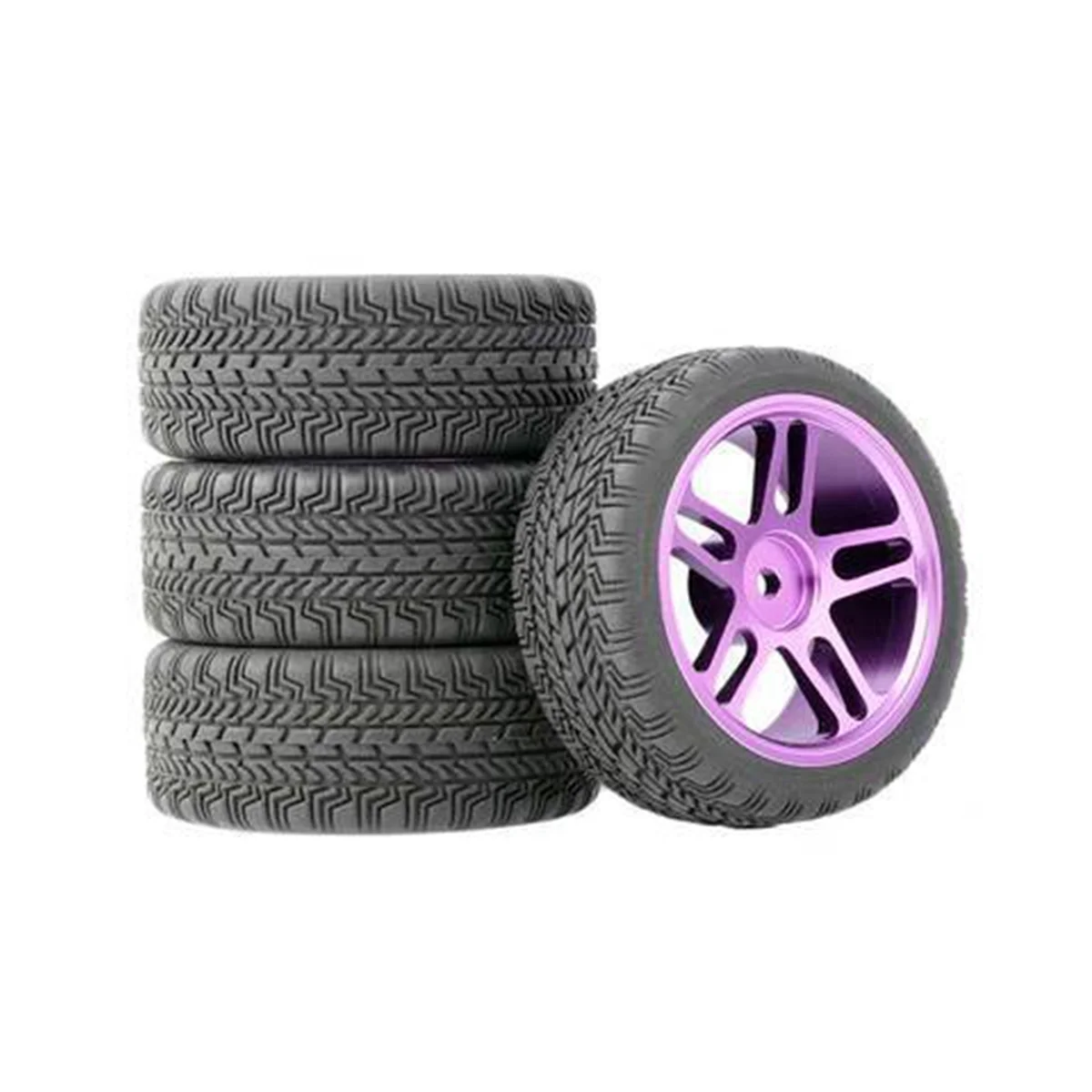 For RS4 FW06 TT02 D4 1/10 Metal Wheel Flat Sports Car General Racing Tire, Modified and Upgraded Accessories,Purple
For RS4 FW06 TT02 D4 1/10 Metal Wheel Flat Sports Car General Racing Tire, Modified and Upgraded Accessories,Purple