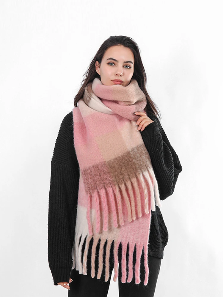 Женский шарф из искусственного кашемира 2022, зимний женский клетчатый шарф в стиле преппи из пашмины с кисточками, искусственная шаль, пушис...
Женский шарф из искусственного кашемира 2022, зимний женский клетчатый шарф в стиле преппи из пашмины с кисточками, искусственная шаль, пушис...