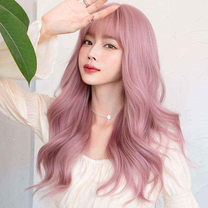 Synthetic Pastel Wavy Wig With Bangs Ladies Short Style Pink Wig Role Play Suitable For Girls Daily Use Wig
Synthetic Pastel Wavy Wig With Bangs Ladies Short Style Pink Wig Role Play Suitable For Girls Daily Use Wig