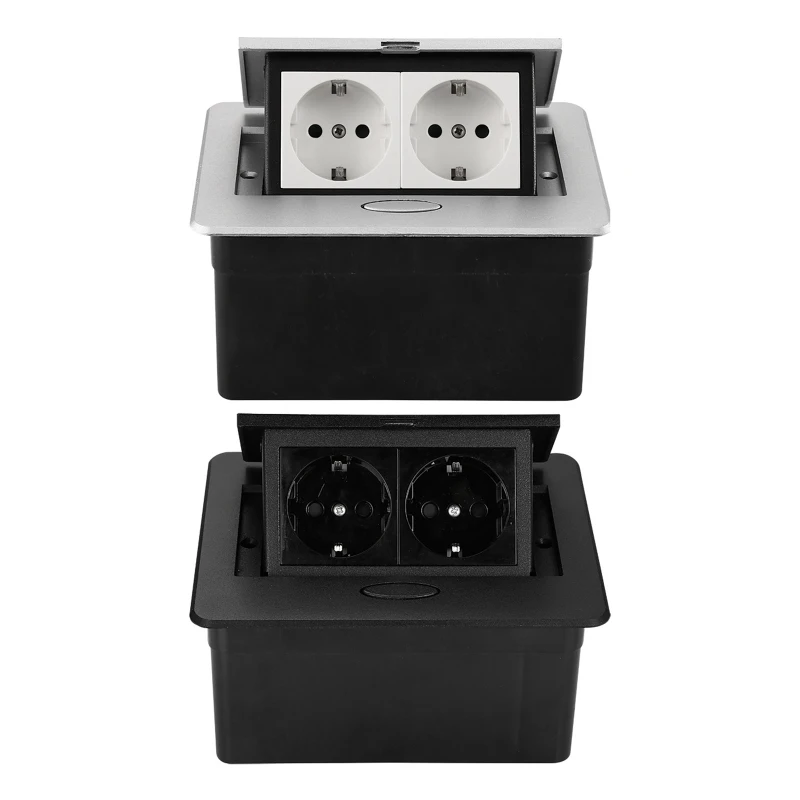 2 Way EU Electric Outlet Desktop Pop Up Socket with 2 Outlets Table Desk Embedded Socket for Conference Room Countertop 
2 Way EU Electric Outlet Desktop Pop Up Socket with 2 Outlets Table Desk Embedded Socket for Conference Room Countertop