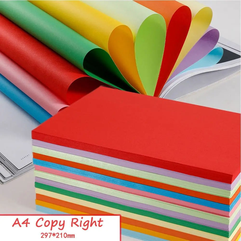 100Pcs A4 Multi Function Color Copy Printing Paper Double Sides Mixed Color Pack Student Hand Origami School Office Supplies
100Pcs A4 Multi Function Color Copy Printing Paper Double Sides Mixed Color Pack Student Hand Origami School Office Supplies