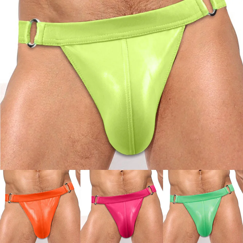 Men Underwear Gay Wet Look Pouch Briefs Metal Buckle PU Leather Trunks Bikini Breathable Flexible Comfortable Erotic Lingerie
Men Underwear Gay Wet Look Pouch Briefs Metal Buckle PU Leather Trunks Bikini Breathable Flexible Comfortable Erotic Lingerie