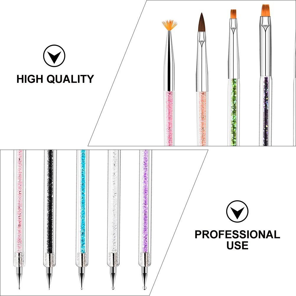 Nail Brush Set Manicure Point Drill Pen Polish Tools Painting French Tip Nails Gel Kit
Nail Brush Set Manicure Point Drill Pen Polish Tools Painting French Tip Nails Gel Kit