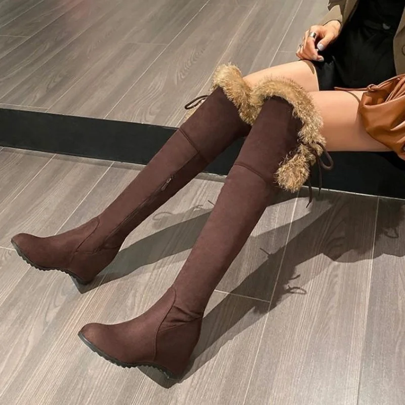 Knee High Boots Women's Boots Thin Leg Elastic Boots Women's Thick Heels New Knight Boots Autumn and Winter 2022 Long Snow Boots
Knee High Boots Women's Boots Thin Leg Elastic Boots Women's Thick Heels New Knight Boots Autumn and Winter 2022 Long Snow Boots