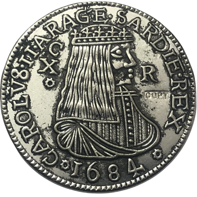 Медная монета 1684 Kingdom of Sardinia (Spanish rule) (Italian states) 10 Reali - Carlo II
Медная монета 1684 Kingdom of Sardinia (Spanish rule) (Italian states) 10 Reali - Carlo II