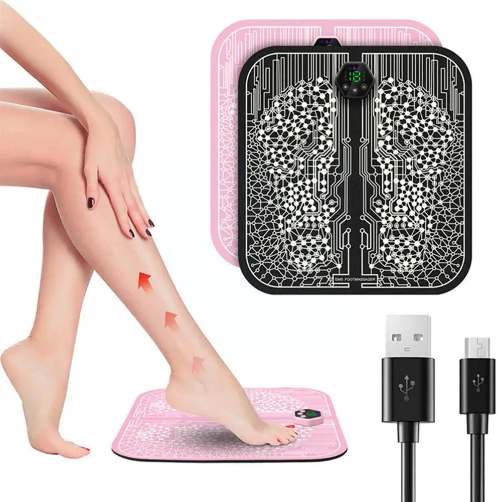 EMS Electric Foot Stimulation massager Pad Folding Portable mats Fully Automatic Circulation Massage Body Machine for Men&W D6Q8
EMS Electric Foot Stimulation massager Pad Folding Portable mats Fully Automatic Circulation Massage Body Machine for Men&W D6Q8
