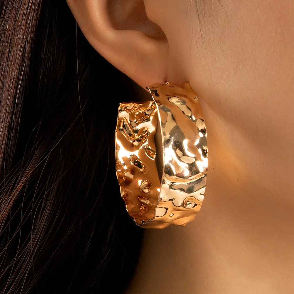 INS Fashion Gold Plated Big Wave Circle Hoop Earrings Stud Women Large Round Hoop Earrings Jewelry Christmas Gift Party
INS Fashion Gold Plated Big Wave Circle Hoop Earrings Stud Women Large Round Hoop Earrings Jewelry Christmas Gift Party